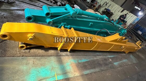 Flèche longue personnalisable pour excavatrice en acier à haute résistance et compatible hydrauliquement pour les projets lourds