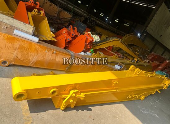 Flèche longue personnalisable pour excavatrice en acier à haute résistance et compatible hydrauliquement pour les projets lourds